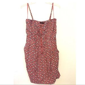 Spaghetti strapped Floral printed dress.